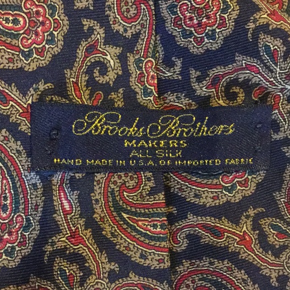 Brooks Brothers “Makers” Men’s Paisley Tie - Picture 3 of 3